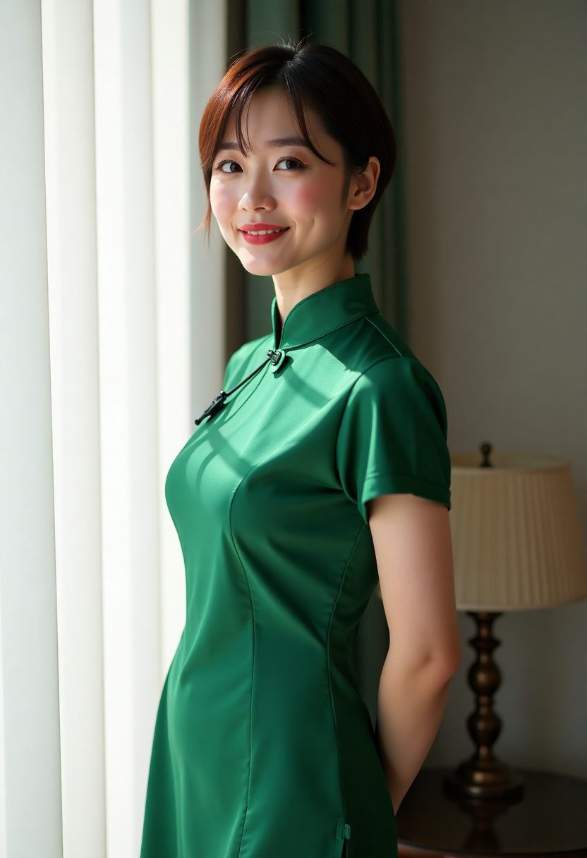 姐姐替妹妹相亲剧照,饭桌两侧对坐
